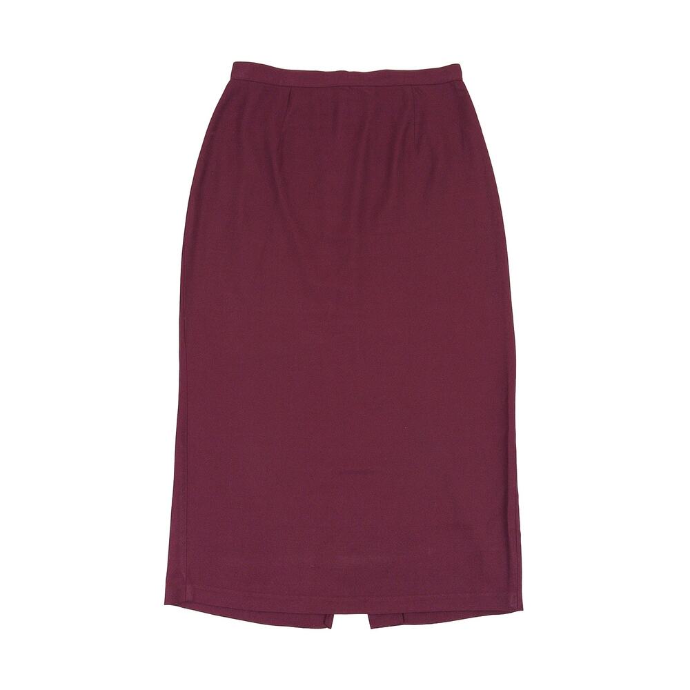 VTG David Benjamin Pencil Midi Skirt Women M Burgundy Office Academia Made USA